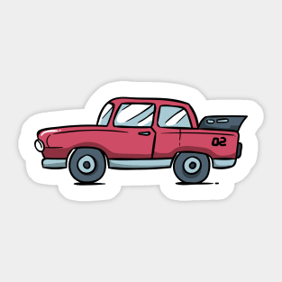 cartoon car Sticker